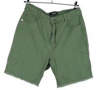 Dámské zelené riflové kraťasy MissGuided 