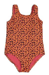 ORanžové plavky s leopardím vzorem TU