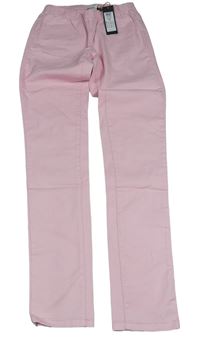 Bílé plátěné skinny kalhoty Pieces
