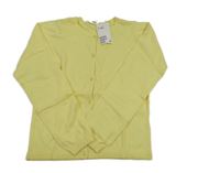 Nové- Žlutý lehký propínací svetr H&M