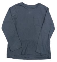 Tmavomodré triko s kapsou Nutmeg