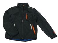 Černá softshellová bunda s nápisem C&A