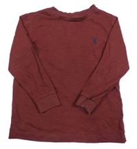 Mahagonové triko s výšivkou Next