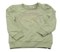 Khaki mikina s duhou Name it