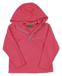 Malinová fleecová sportovní mikina s kapucí Mountain Warehouse