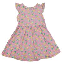 Růžové šaty s ananasy Primark