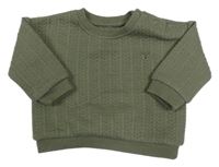 Khaki vzorovaná mikina s liškou Tu