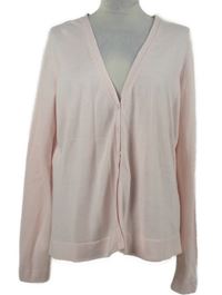 Dámský světlerůžový propínací svetr M&S