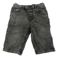 Šedé riflové skinny kraťasy Tu