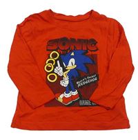 Červené triko se Sonicem 