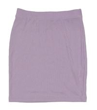 Lila žebrovaná elastická sukně Matalan