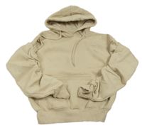 Béžová oversize mikina s nařasenými rukávy a kapucí Rude co.