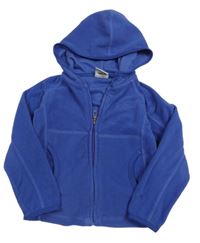 Modrofialová fleecová propínací funkční mikina s kapucí Trespass 