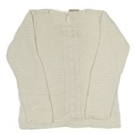 Bílý vzorovaný svetr Topolino