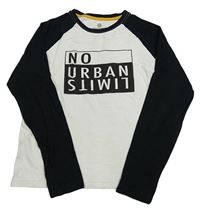 Bílo-černé triko s nápisy Pepperts!