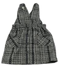 Černo-bílé vzorované pletené šaty Matalan 