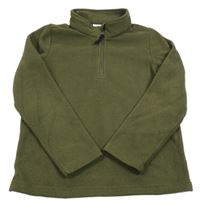 Khaki fleecová funkční mikina s nášivkou TOG24