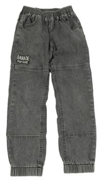 Šedé cuff rifle s nápisem