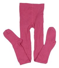 Tmavorůžové punčocháče H&M