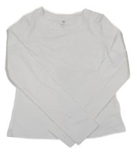 Bílé crop triko H&M