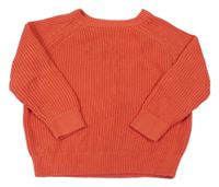 Korálový žebrovaný svetr H&M