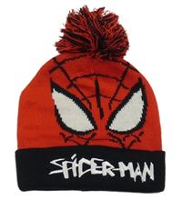 Červeno-černá pletená čepice se Spider-manem Primark