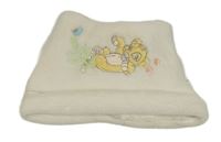 Smetanová chlupatá čepice se Simbou Disney 