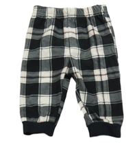 Černo-bílé kostkované pyžamové kalhoty George 