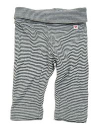 Černo-šedé pruhované tepláky H&M