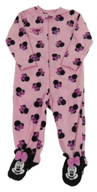 Světlerožový fleecový overal s Minnií Primark