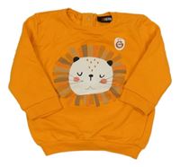 Oranžová mikina se lvem 