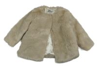 Béžová kožešinová zateplená bunda Yd. 