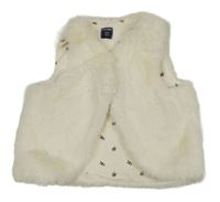 Smetanová kožešinová vesta Kiabi 
