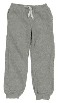 Šedé melírované tepláky Famy