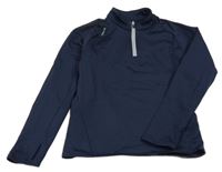 Tmavomodrá sportovní funkční mikina Kiprun 