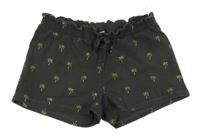 Tmavošedé bavlněné kraťasy s palmami C&A