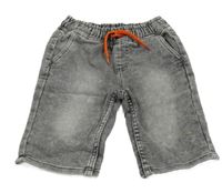 Šedé teplákové riflové kraťasy Kiki&Koko