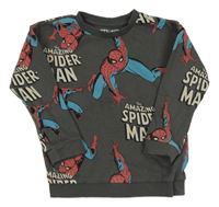 Šedá mikina se Spider-many Marvel