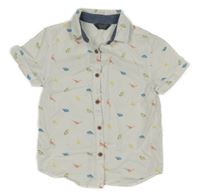 Bílá košile s dinosaury Primark