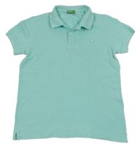Pomněnkové polo tričko Benetton