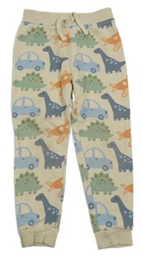 Béžové tepláky s dinosaury Dunnes
