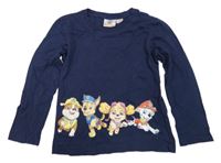 Tmavomodré triko s PAW PATROL nickelodeon