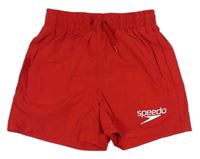 Červené plážové kraťasy s logem Speedo
