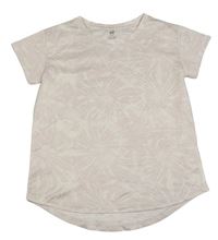 Pudrovo-bílé batikované sportovní tričko H&M