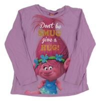 Fialové triko s Trolls