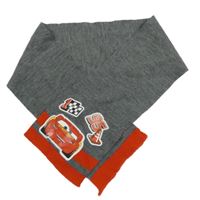 Šedo-červená melírovaná pletená šála s Cars Disney
