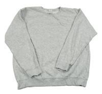 Světlešedá melírovaná mikina FRUIT of the LOOM