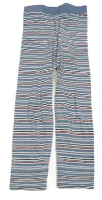 Modro-bílo-červené pruhované pyžamové kalhoty TCM