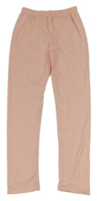 Broskvové pyžamové kalhoty 