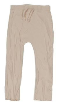 Světlerůžové žebrované turecké tepláky Matalan